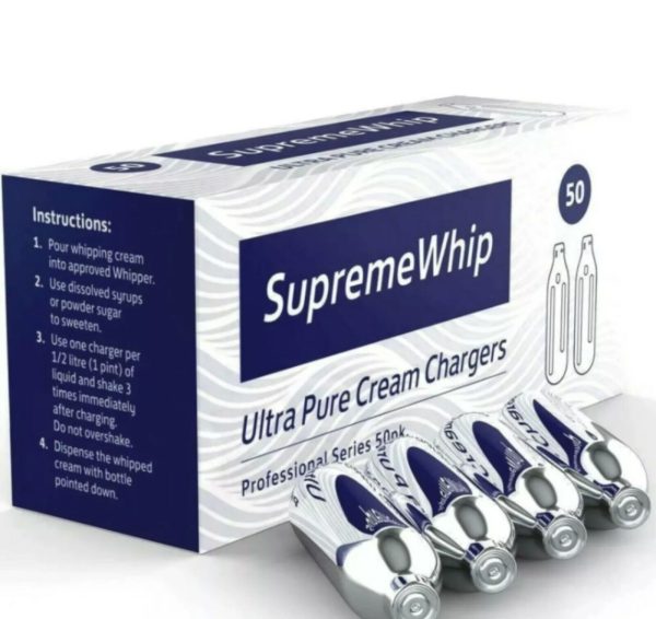 100 Pack Supreme Cream Chargers - PROFESSIONAL QUALITY!