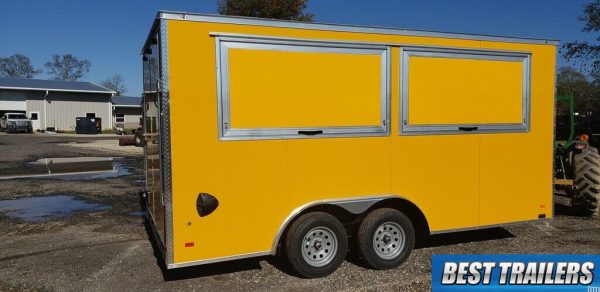 2023 enclosed 8.5 x16 concession trailer New vending food truck trailer finsihed