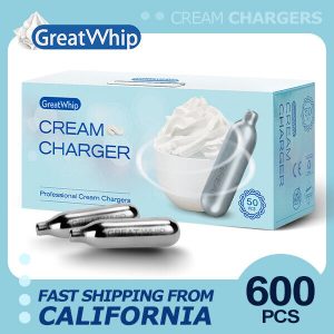 600 WHIPPED CREAM CHARGERS – 24 / 50 PACK – GreatWhip ULTRA PURE WHIP FAST!! UPS