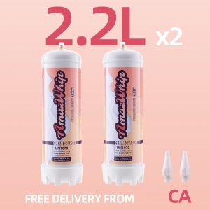 AmazWhip 2 PACK Whipped Cream Charger 1364g cannister whip cream Tank