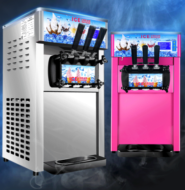 Brand NewCommercial Soft Ice Cream Machine 18L 1200W Countertop Soft Serve Maker