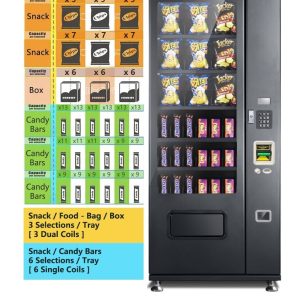 EPEX Snack Vending Machine with LED Glass Front G627