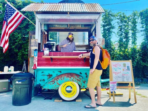 hot dog vending cart