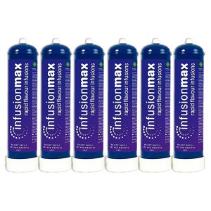 InfusionMax Cream Chargers Cylinder 580 gram Damaged Packaging 6 CYL 1 box