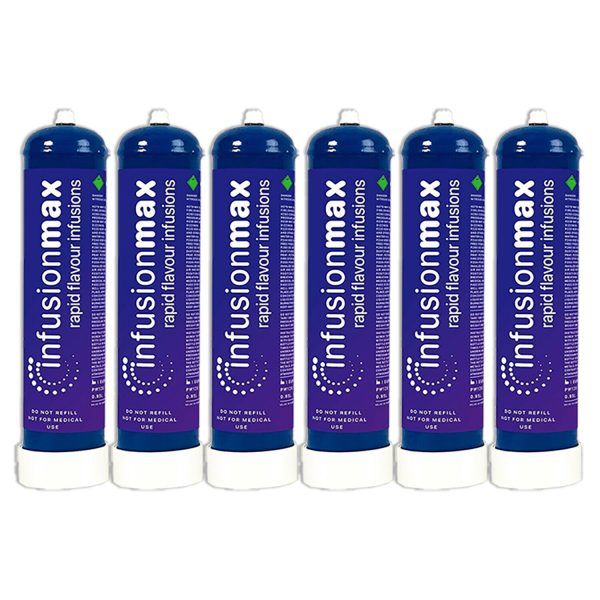 InfusionMax Cream Chargers Cylinder 580 gram Damaged Packaging 6 CYL 1 box