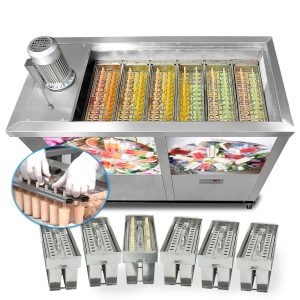 Kolice Commercial 6 Slim Molds Popsicle Machine,Ice Bars Machine,Ice Lolly Maker