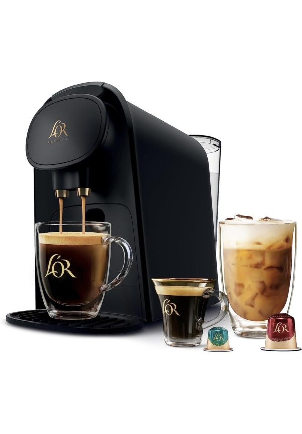 L’OR Barista Single Serve Coffee and Espresso Machine Combo, Black