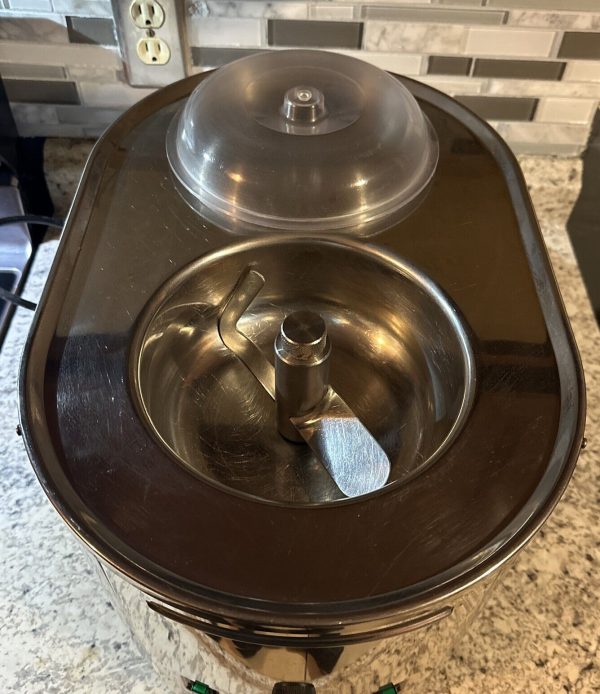 MUSSO L1 Ice Cream / Gelato Maker Machine Stainless Steel 1.5 Quart Italy Tested