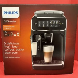 New Philips 3200 Automatic Espresso Iced Coffee Machine w/ LatteGo, EP3241/74