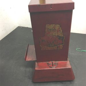 RARE Vintage Red metal Ohio match vending machine 2 books 1 penny northwestern