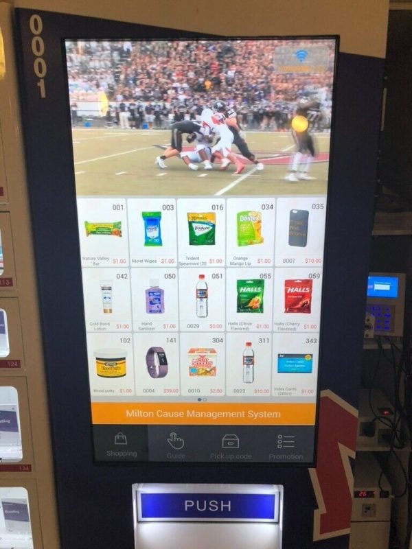 Refrigerated Vending Machine with Touch Screen wireless CC Processing Built In