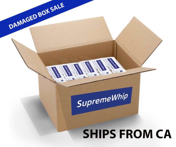 SupremeWhip Cream Chargers 600 8.2 Damaged Box - Fast Shipping FROM CALIFORNIA
