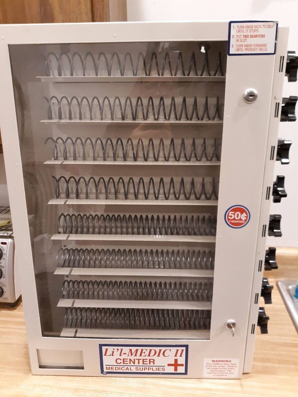 Vending machine for OTC medicines, or candies