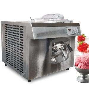 Wixkix 24L/H Commercial Hard Serve Ice Cream Machine Gelato Maker Batch Freezer